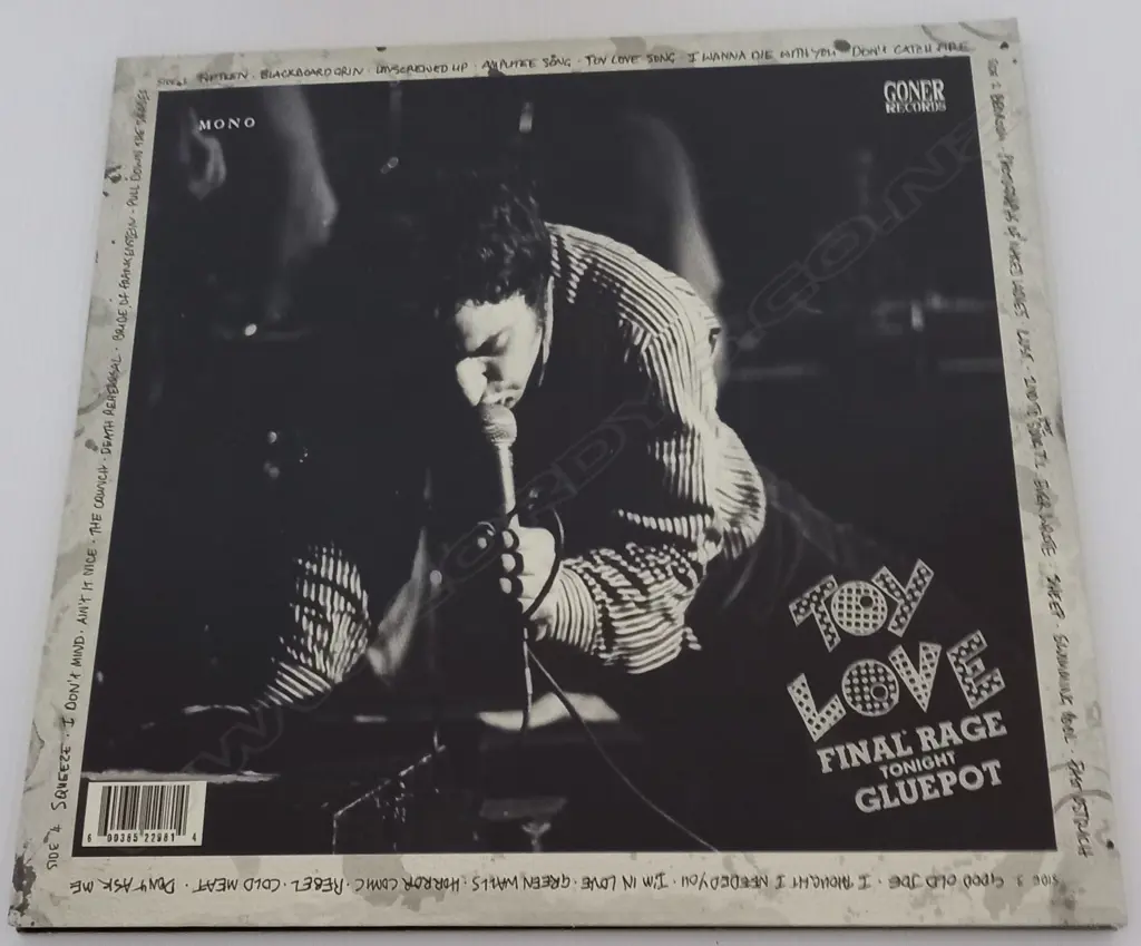 Toy Love, Live At The Gluepot, ( Red Vinyl), (Orange Vinyl) Image 1++